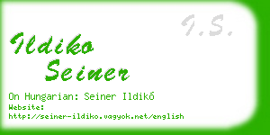 ildiko seiner business card