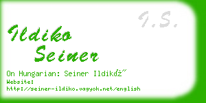 ildiko seiner business card